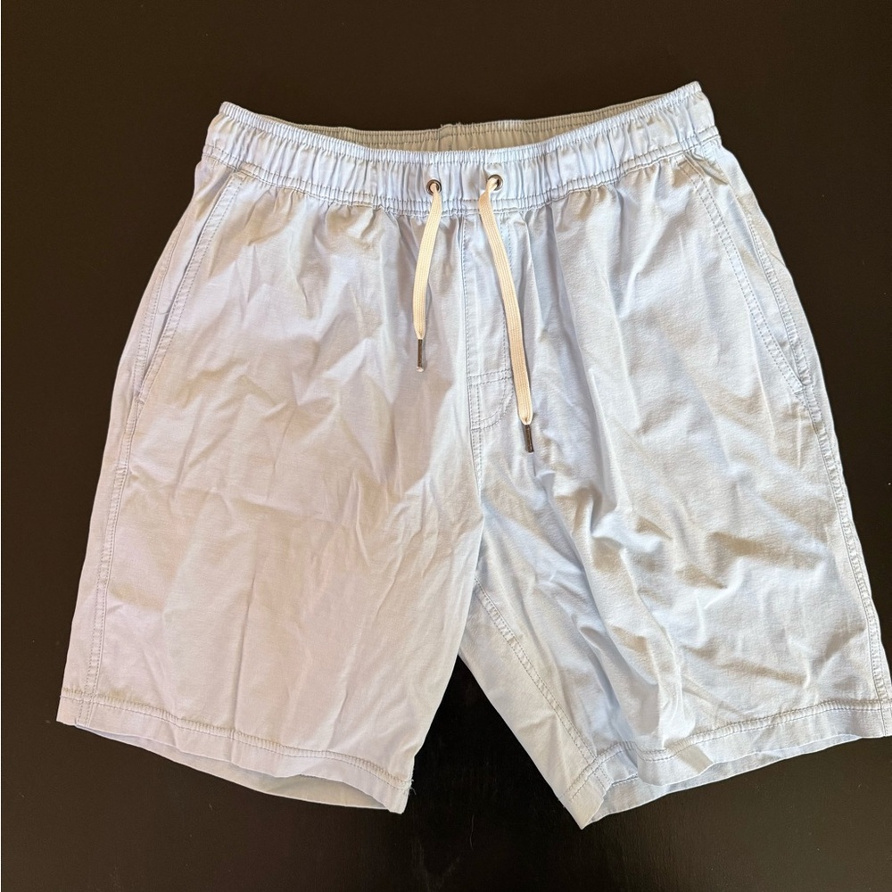 Fair Harbor Light Blue Elastic Waist Shorts